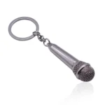 Simulated Microphone Metal Keychain Small Gift