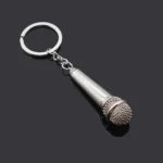 Simulated Microphone Metal Keychain Small Gift - Image 2