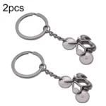 2pcs Simulated Bicycle Metal Key Chain