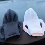 2pcs Car Gear Shift Brake Handle Hoodie Decorative Cover - Image 4