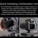 XILETU  PQ-38 Quick Release Plate Base Tripod Slider Mount Adapter - Image 5