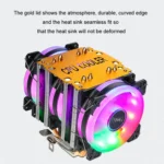 EVESKY 600 Desktop Computer 4 Copper Tube Mute CPU Cooling Fan - Image 3