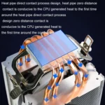 EVESKY 600 Desktop Computer 4 Copper Tube Mute CPU Cooling Fan - Image 6