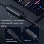 Havit A20 Plus Colorful Ambient Light Wired Computer Audio Stereo Surround Sound Speaker - Image 9