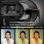 TRIOPO M200Bi Dual Color Temperature Live Broadcast Light Lamp Indoor Photography Lamp - Image 12