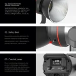 TRIOPO M200Bi Dual Color Temperature Live Broadcast Light Lamp Indoor Photography Lamp - Image 5