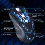 Chasing Leopard USB Illuminated Gaming Optical 1.3m Wired Mouse - Image 4