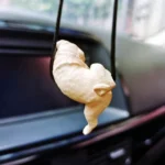 Small Bulldog Cute Dog Car Rearview Mirror Pendant - Image 3