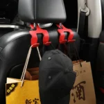 Car Double Hook Stainless Steel Rear Headrest Mobile Phone Holder - Image 10