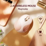 Inphic M8 Wireless Mouse Charging Quiet Office Home 2.4G USB Mouse - Image 3