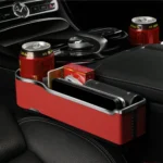 Car Seat Gap Storage Box Multifunctional Mobile Phone USB Charger - Image 15