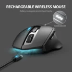 Inphic DR01 Bluetooth 3 Mode Wireless Mouse Charging Quiet Office Game Laptop Computer Home Use - Image 5