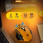 Inphic A9 Bluetooth 3 Mode Mouse Silent Charging Mechanical Feel Wireless Mouse - Image 11