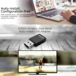 Tenda U9 650Mbs Drive-Free USB Wireless Network Card 5G Dual Band Desktop Laptop WiFi Receiver - Image 6