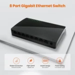 Tenda SG108 100/1000M Desktop Network Switch 8 Port Gigabit Desktop Switch Ethernet Switch LAN Hub - Image 3