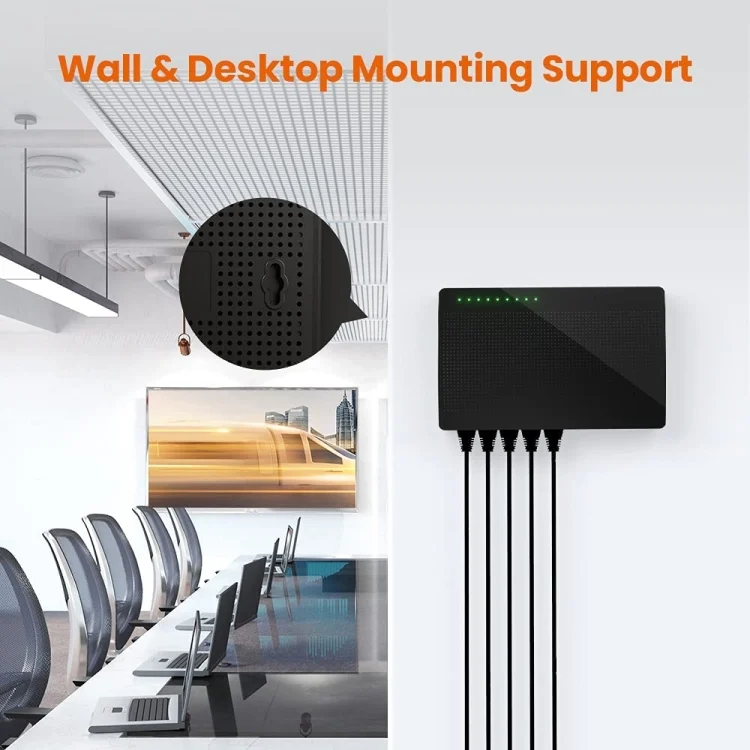 TBD06039837_B6.webp Tenda SG108 100/1000M Desktop Network Switch 8 Port Gigabit Desktop Switch Ethernet Switch LAN Hub - Image 7