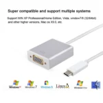 USB-C/Type-C To VGA HD Converter 1080P Laptop Connecting Display Mobile Phone Same Screen Line - Image 3