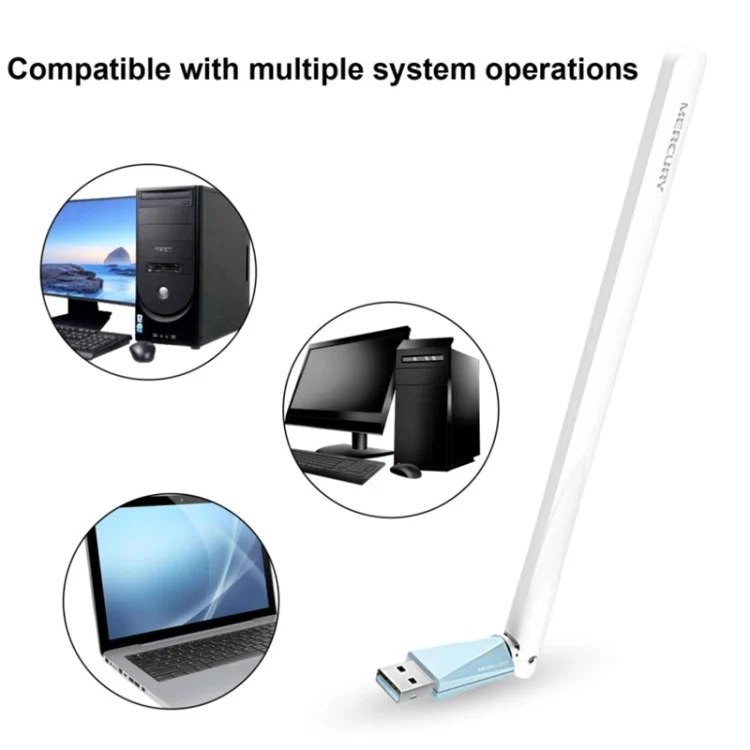 TBD06039921_4.webp MERCURY MW150UH Mini USB Wireless Network Card Desktop Computer Laptop Wifi Receiver - Image 5