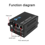 NESTONG 100M Single-Mode Fiber Optic Transceiver POE Photoelectric Converter,CN Plug - Image 4
