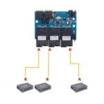 3 Fiber Port+2 Ethernet Port  AAB-PCBA 100Mbps Fiber Transceiver - Image 4