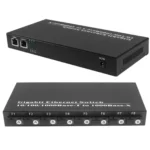 8 Fiber Port+2 Lan Port 1000Mbps Fiber Transceiver