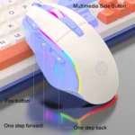 K-Snake Wired E-Sports Keyboard Mouse Mechanical Feel 98 Key Desktop Computer Notebook Keyboard - Image 14