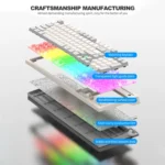 K-Snake Wired E-Sports Keyboard Mouse Mechanical Feel 98 Key Desktop Computer Notebook Keyboard - Image 7