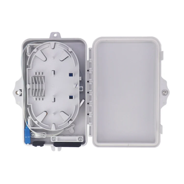4 Core Fiber Splitter Box Wall Mounted FTTX Distribution Box