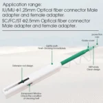2pcs /Set Fiber Optic Cleaning Pen Endface Cleaner Fiber Optic Cleaning Tool for 1.25mm LC/Mu and 2.5mm SC/ST/FC - Image 5