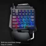 K-Snake G92 Single Small Keyboard Mobile Games Luminous Robotic Machine Sensory Game Keyboard - Image 3