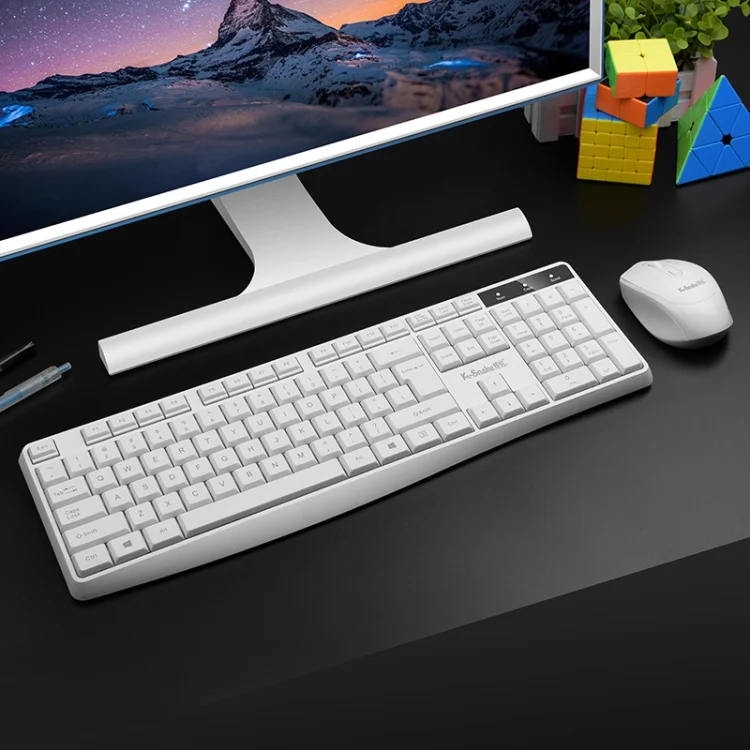 K-Snake WK800 Wireless 2.4G Keyboard Mouse Set Tabletop Computer Notebook Business Office House Use