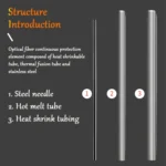 100pcs/pack 60mm Single Pin Optical Fiber Heat Shrinkable Tube Optical Hot Melt Tube - Image 6