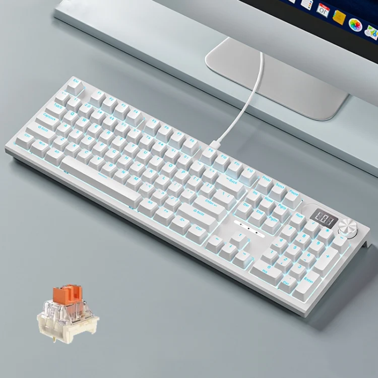 LANGTU LT104 Mechanical Keyboard Backlight Display Flexible DIY Keyboard