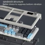 LANGTU LT104 Mechanical Keyboard Backlight Display Flexible DIY Keyboard - Image 4