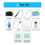 10 In 1 Optical Fiber Cleaning Tool Kit 1.25/2.5mm Fiber Cleaning Pen - Image 3