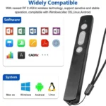 2.4GHz Multifunctional USB Wireless PPT Laser Page Turning Pen Electronic Laser Pointer Pen - Image 4