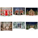 2.1 X 1.5m Holiday Party Photography Backdrop Christmas Decoration Hanging Cloth - Image 2