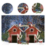 2.1 X 1.5m Holiday Party Photography Backdrop Christmas Decoration Hanging Cloth - Image 4
