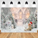 2.1 X 1.5m Holiday Party Photography Backdrop Christmas Decoration Hanging Cloth - Image 5