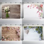 1.25x0.8m Wood Grain Flower Branch Props 3D Simulation Photography Background Cloth - Image 2