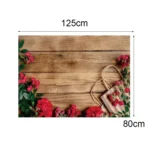 1.25x0.8m Wood Grain Flower Branch Props 3D Simulation Photography Background Cloth - Image 3