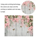 1.25x0.8m Wood Grain Flower Branch Props 3D Simulation Photography Background Cloth - Image 4