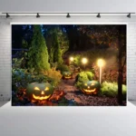 1.25x0.8m Holiday Party Photography Background Halloween Decoration Hanging Cloth