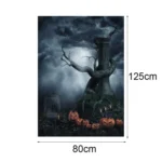 1.25x0.8m Holiday Party Photography Background Halloween Decoration Hanging Cloth - Image 3