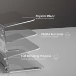 Transparent 3-Layer Acrylic Keyboard Stand Increased Tilt Computer Keyboard Tray - Image 3