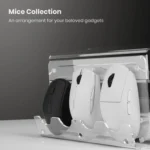 Transparent 3-Layer Acrylic Keyboard Stand Increased Tilt Computer Keyboard Tray - Image 4