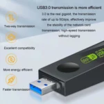 1300Mbps Wireless Network Card Gigabit Dual Band 5G Driverless Computer USB Network Card - Image 5