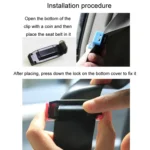 SHUNWEI 1pair Car Safety Belt Limiter Anti-Stranglehold Clip - Image 8