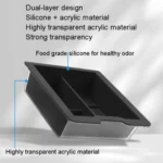 For Tesla Model 3 / Y Silicone Double Layer Storage Small Ice Box - Image 3