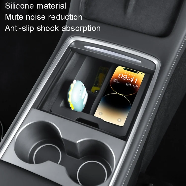 TBD06040652_B5.webp For Tesla Model 3 / Y Silicone Double Layer Storage Small Ice Box - Image 6
